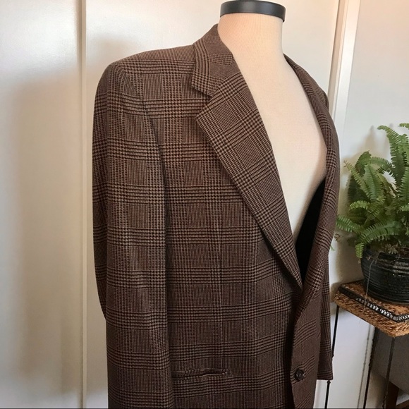 VTG BRIONI for Neiman Marcus luxury houndstooth sport coat - Picture 5 of 16